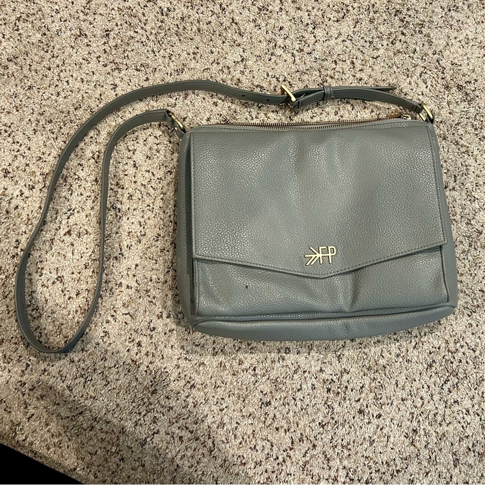 Freshly Picked Classic Crossbody Diaper Bag In Gray